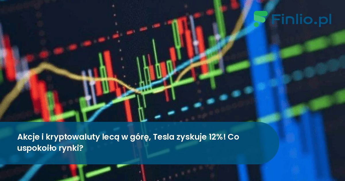 Akcje i kryptowaluty lecą w górę, Tesla zyskuje 12%! Co uspokoiło rynki?