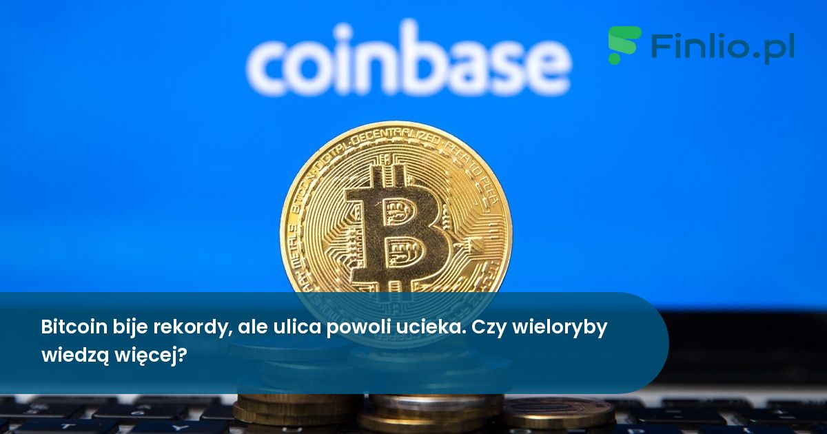 Bitcoin bije rekordy, ale ulica powoli ucieka. Czy wieloryby wiedzą więcej?